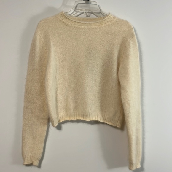 Express Tricot Sweaters - Express Tricot vintage cream angora crop sweater L